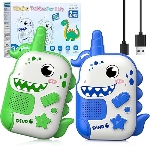 Miniatura 9 de Walkie Talkies Recargables Juguetes para Niñas: Juguetes Unicornio Walkie Talkies para Niños Paquete de 2 Regalos de Navidad y Cumpleaños