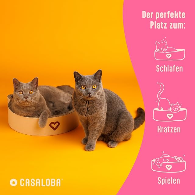 Foto 2 de 6 de CASALOBA Cesta para gatos para dormir, rascar y jugar