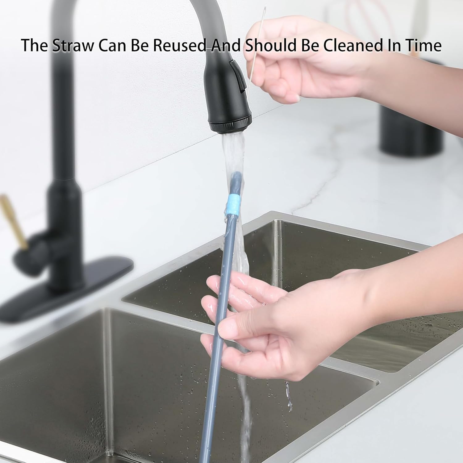 Replacement Straws for Owala 24oz Tumbler, 6 Colours with 1 Brush (6 Pack for 24oz) - Image 5