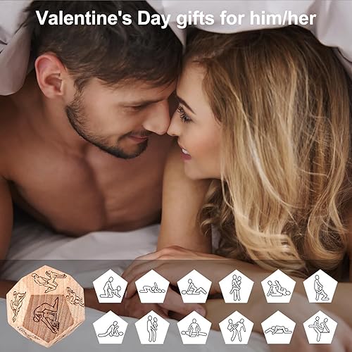 Miniatura 7 de 12 dados laterales para parejas para regalo del día de San Valentín, regalos de Navidad, aniversario, cita, noche, para él, regalos de cumpleaños de