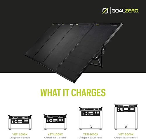 Miniatura 8 de Goal Zero Ranger 300 - Paneles solares para maletín, paneles solares portátiles de 300 vatios, panel solar flexible para estación de carga al aire