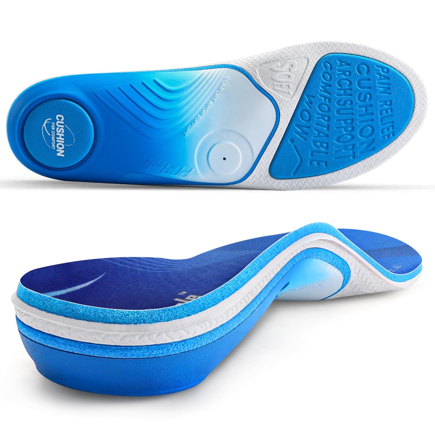 INSERTI SCARPE TALLER Fascite Plantare Solette Scarpe Lift Inserti EUR - Foto 10