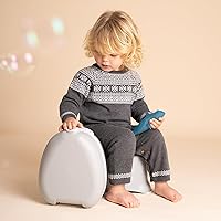 Vista 5 de Mi Orinal Portátil - Orinal de Viaje en Gris Pastel, Asiento de Inodoro Portátil para Niños Ganador de Premios para Llevar a Todas Partes