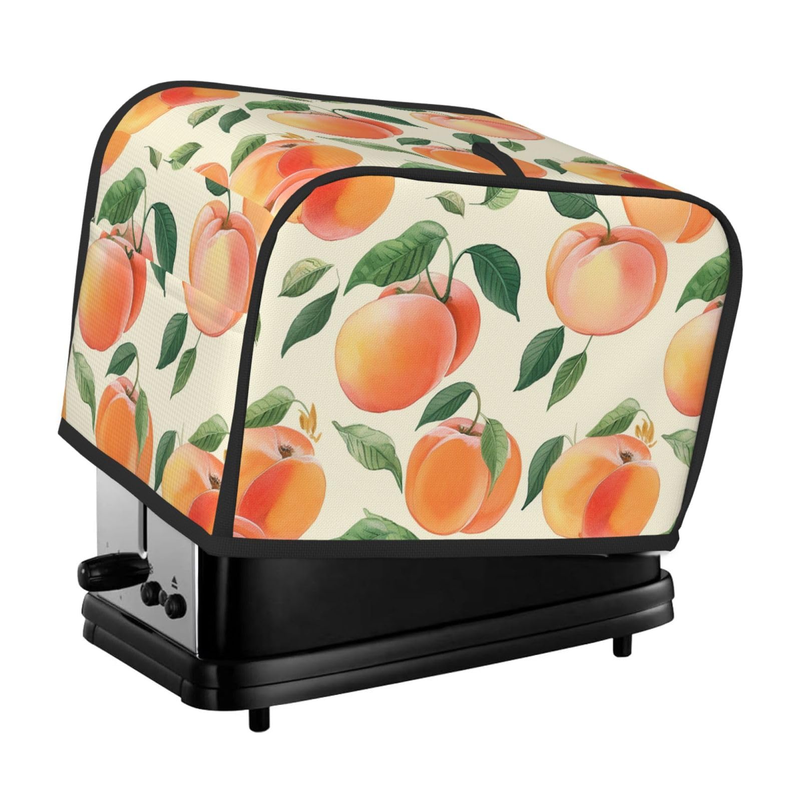 Toaster Covers 2 Slice Peach Bread Machine Cover Quilted Dustproof Toaster Cover Washable Bread Maker Protective For Kitchen Small Appliance