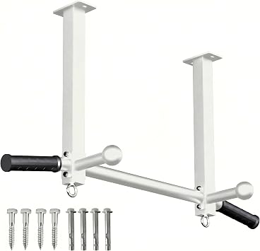 Ceiling Mount Pull Up Bar for Garage/Basement/Rafter - Heavy Duty 800LBS Adjustable Height Multi-Grip Chin Up Bar,Ceiling Joist/Beam