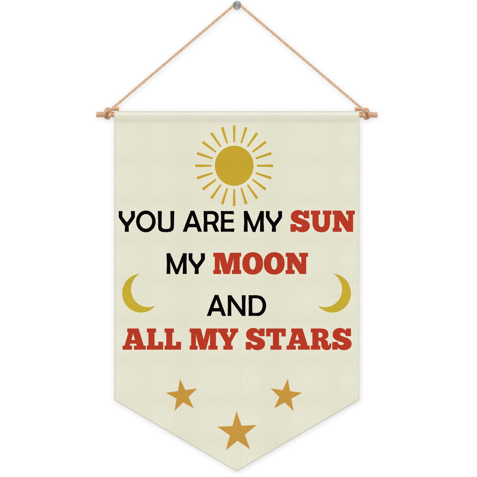 Kids Playroom Wall Banner Nursery Hanging Pennant Flag Classroom Banner Gifts for Baby Kids friends Wall Sign Decor Bedroom Playroom Teen Room Game Room Front Door Living Room Decor Linen