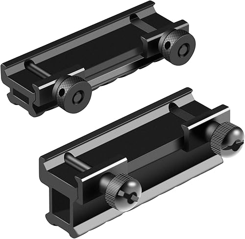 Miniatura 4 de FENTUK - Soportes elevadores Picatinny de 1 pulgada de alto perfil y perfil bajo de 12 pulgada, 8 ranuras, montaje elevador de riel Picatinny con