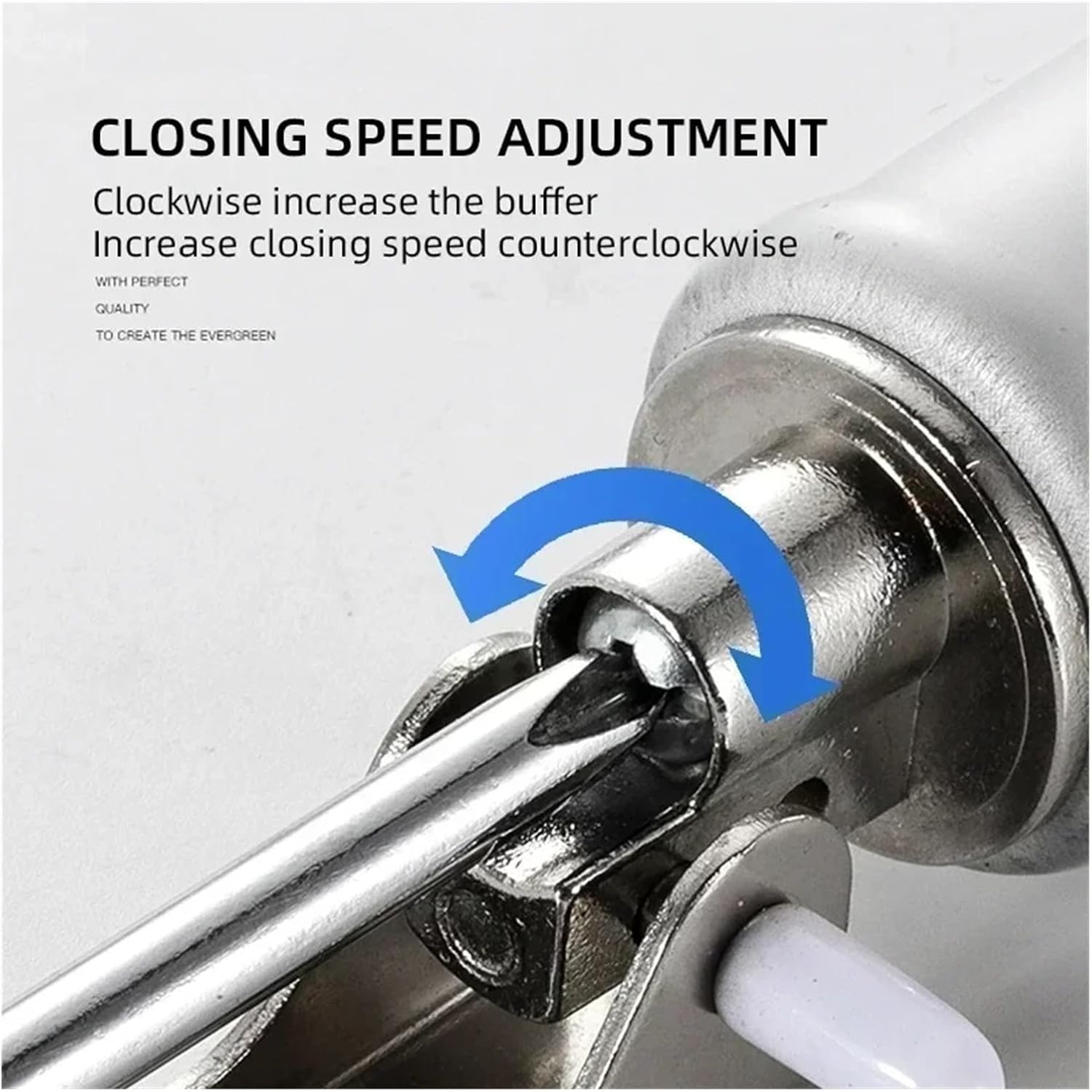 Home Internal Positioning Automatic Door Closer 90 Degree Adjustment Close Lock Closing. Stop Buffer Assistful(Brown)