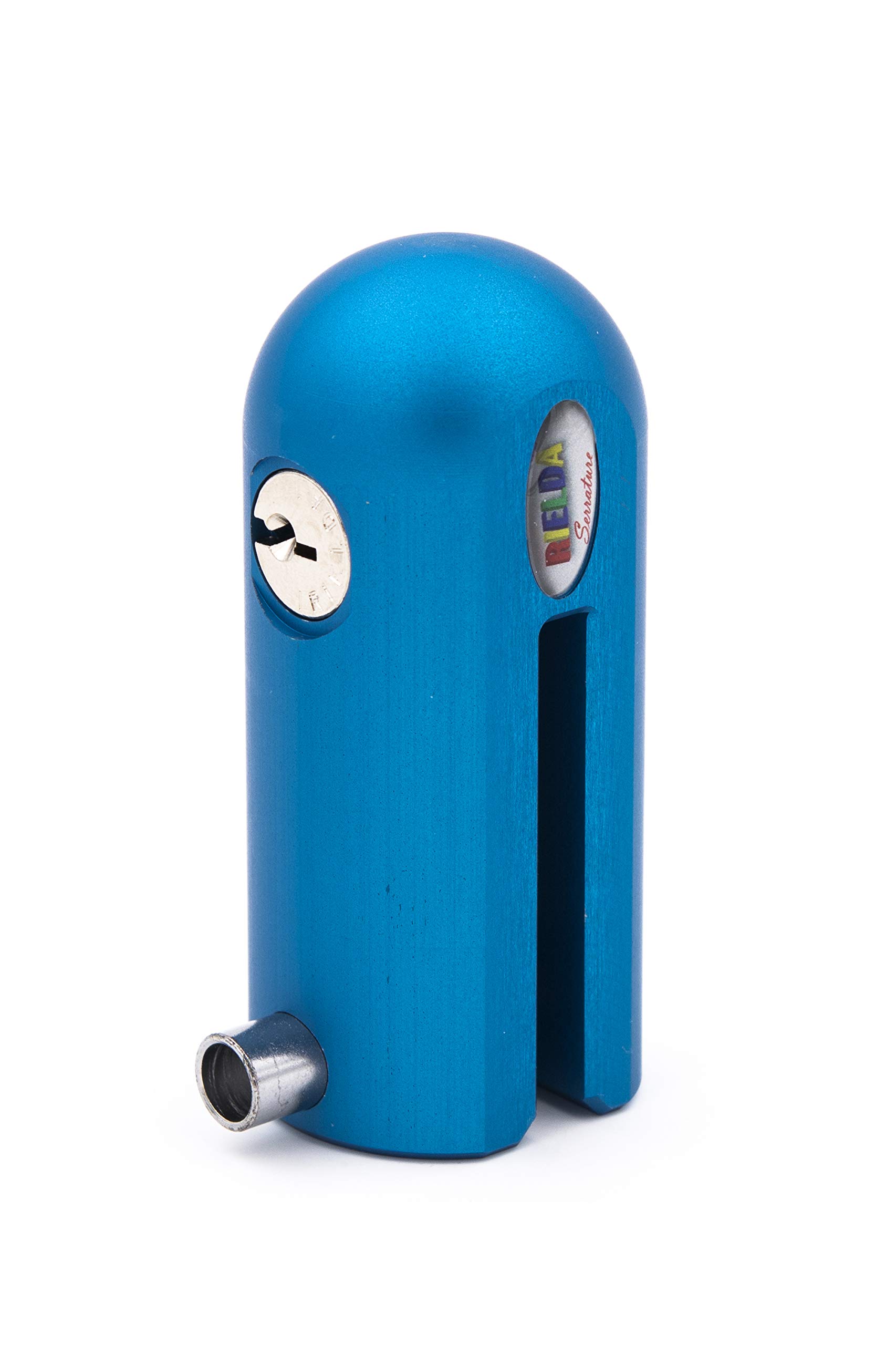 Bloque-disque anti-extraction mécanique et reprogrammable bleu haute protection sans clé