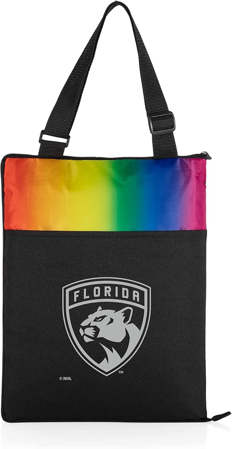 PICNIC TIME NHL Unisex-Adult NHL Vista Outdoor Picnic Blanket & Tote, Beach Blanket, Camping Blanket