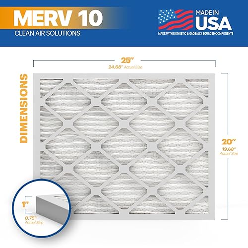 Miniatura 19 de BNX MERV 13 - Filtro de aire plisado electrostático, 20 x 23 x 1 pulgadas (6 pzas), fabricado en EE. UU., filtros de aire HVAC para alergias, polen