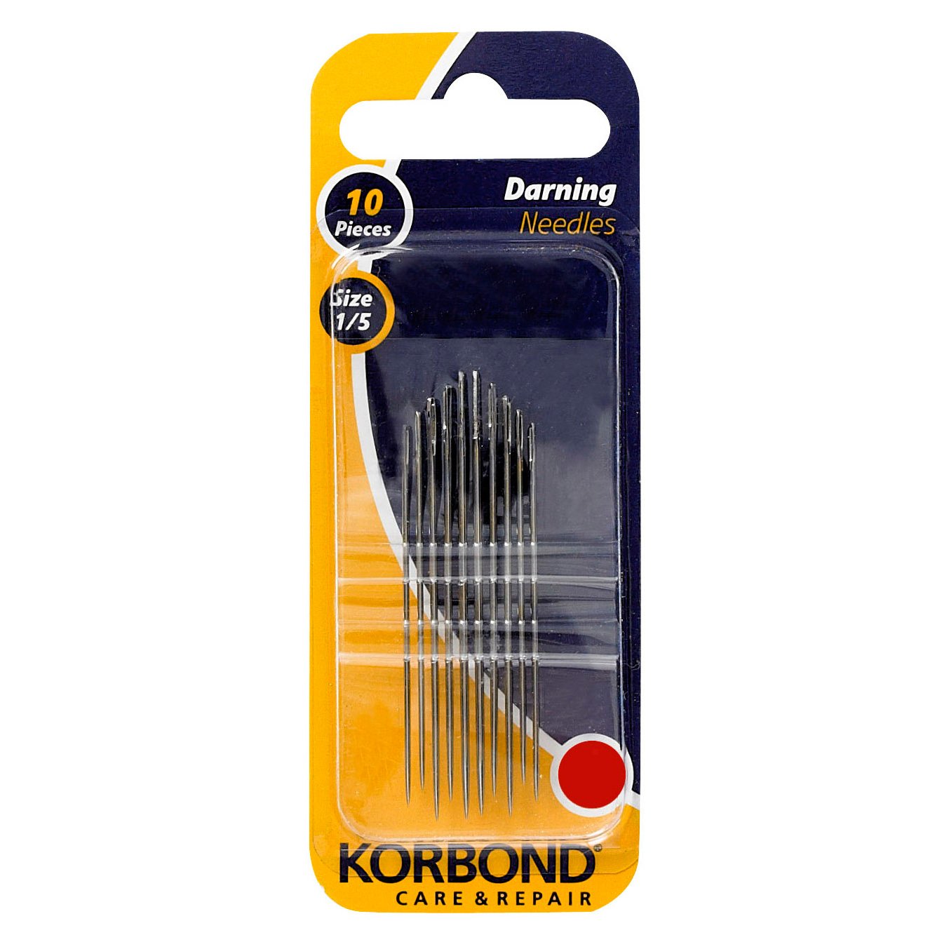 Korbond Silver Darning Needles, 10 Pieces