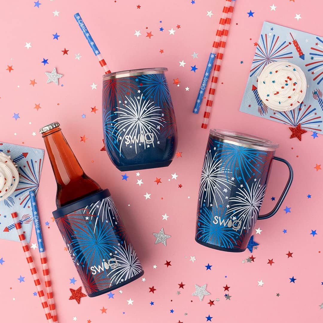 Swig Life Reusable Straws Faboolous + Pink Glitter Tall Straw Set & Cleaning Brush, Each Straw is 10.25 inch Long (Fits Swig Life 20oz Tumblers, 22oz, and 32oz Tumblers) - Image 9