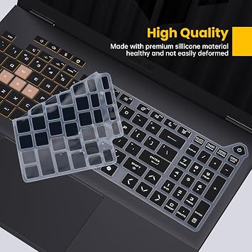 2PCS Keyboard Cover Skin for ASUS TUF Gaming F16(2025) Gaming Laptop 16 | FX608 Series FX608JHR FX608JPR FX608LP / A16 FA608UP FA608UM,TUF Gaming A18 FA808 FA808UP(Not Fit F16 FX607/A16 FA607 Series)