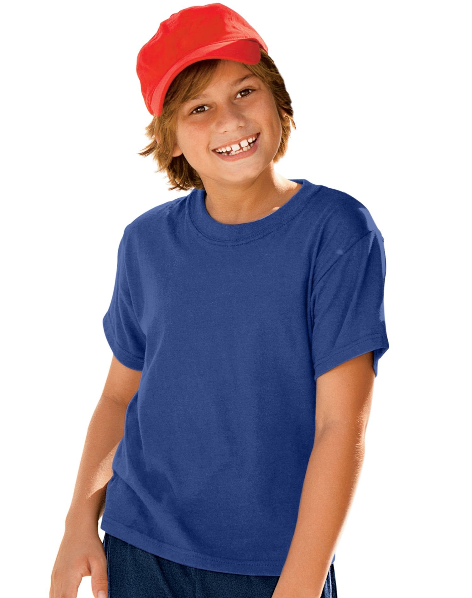 Jungen ComfortBlend EcoSmart Crewneck (5370) - Deep Royal-M