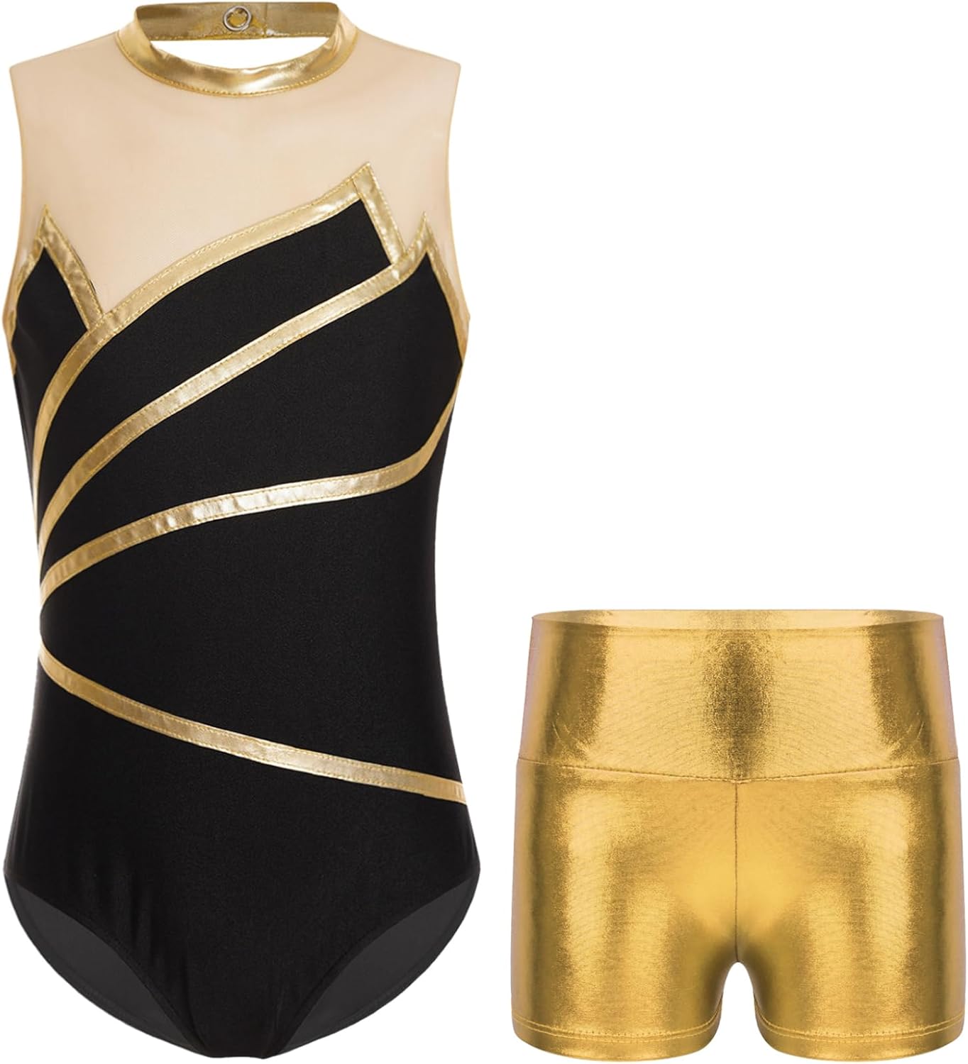 Amazon.com: Loodgao Kids Girls Gymnastics Leotards Biketard Sleeveless