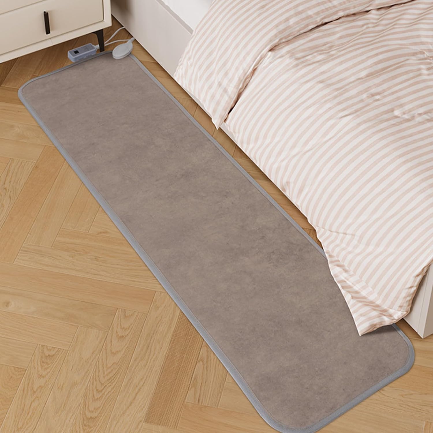 Alfombra Térmica Eléctrica con Termostato Ajustable 60 Niveles y Temporizador 12 Horas