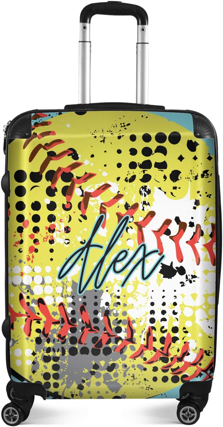 Personalized Softball Suitcase - 24" Medium - Checked