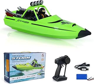 TOUCAN RC HOBBY RC RTR Boat Lights Self Righting Jet Ship Racing Boat Adult 2.4G for Ages 14+