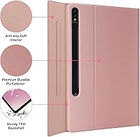 Vista 7 de Funda Samsung Galaxy Tab S7 FE 5G con teclado de 12.4 pulgadas, compatible con carga S Pen, teclado inalámbrico desmontable magnético