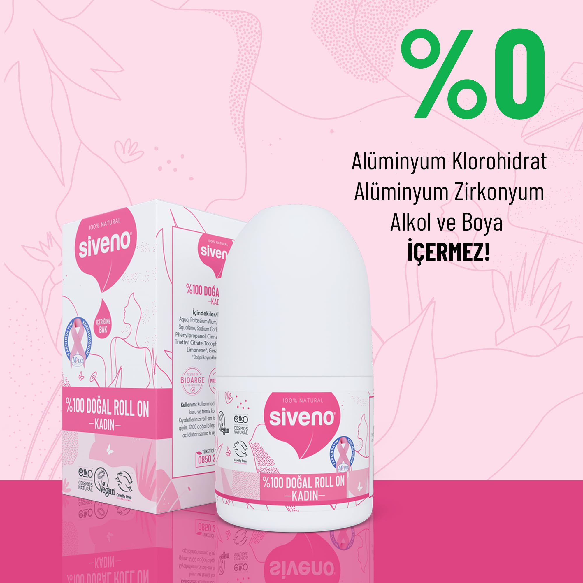 Siveno Doğal 50 ml Kadın Roll-On