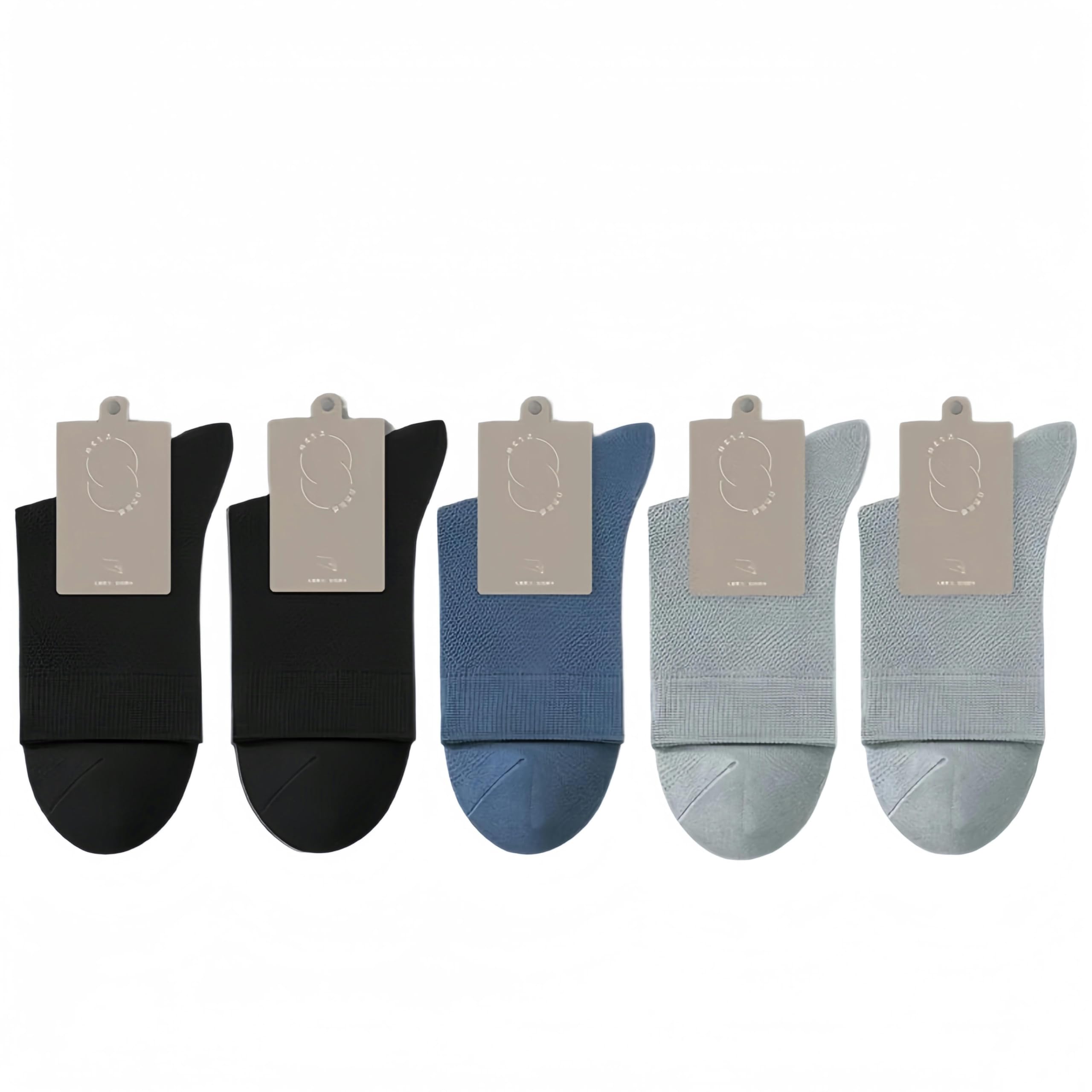 Calcetines invisibles para hombre, 5 pares, de malla, transpirables, color liso, informales, de verano