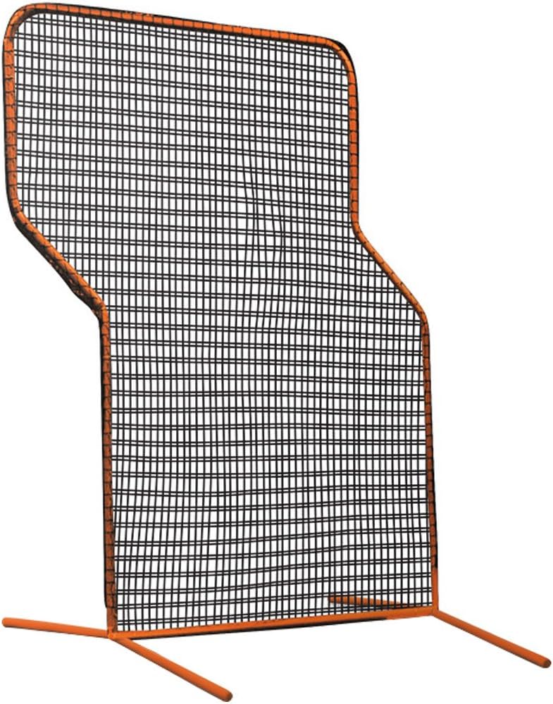 CHAMPRO Brute Heavy-Duty Steel Frame Baseball/Softball Pitcher's Z Screen Batting Cage Practice Net, 7'x 5’, ORANGE