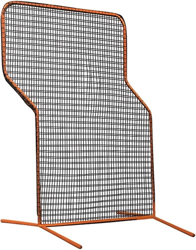 CHAMPRO Brute - Jaula de bateo con pantalla Z con marco de acero resistente, 7 x 5 pies, color naranja