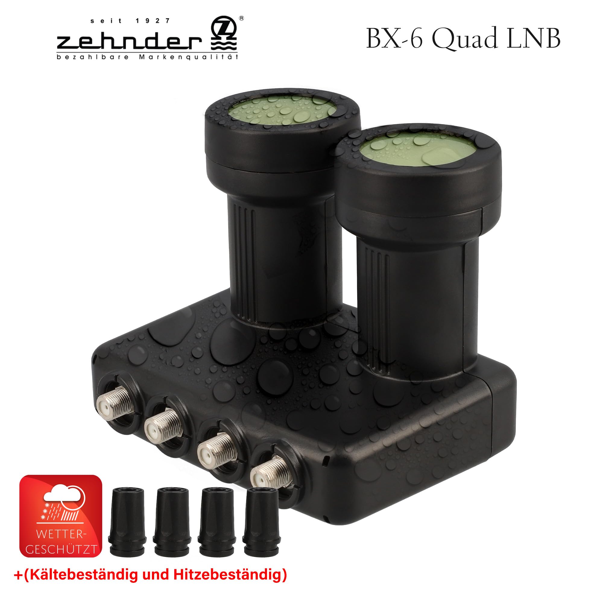 [ Bardzo dobry test, ocena 1.1 *] dziesiątki monoblokowy Quad LNB Astra Hotbird dla 4 uczestników i 2 satelitów, 4-krotny HD 4K LNC do bezpośredniego podłączenia (telewizor, odbiornik satelitarny) LMB