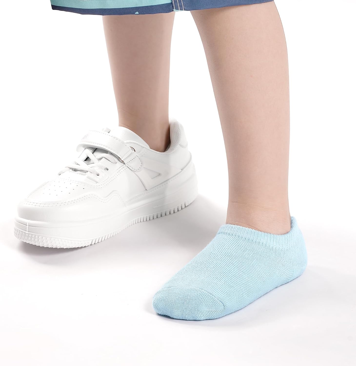 10 Pairs Kids Anti Slip No Show Socks, Unisex Socks 2-14 Years