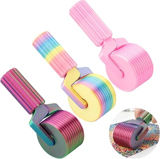 3pcs Diamond Paintings Roller Press Roller for Smooth Pressing 2026 New Diamond Art Rollers Essential DIY Craft Tool for Rhinestone Embroidery(Color:Color)