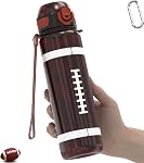 MYFOREST 32oz/1L Bouteille d'eau de sport, Tritan léger, Gulp à ouverture rapide 2-in-1, Fuite-proof, lave-vaisselle-safe, sans BPA, résistant à la chute & Scratch-Resist, marqueur de temps pour l'hydratation motivationnelle (effacement)