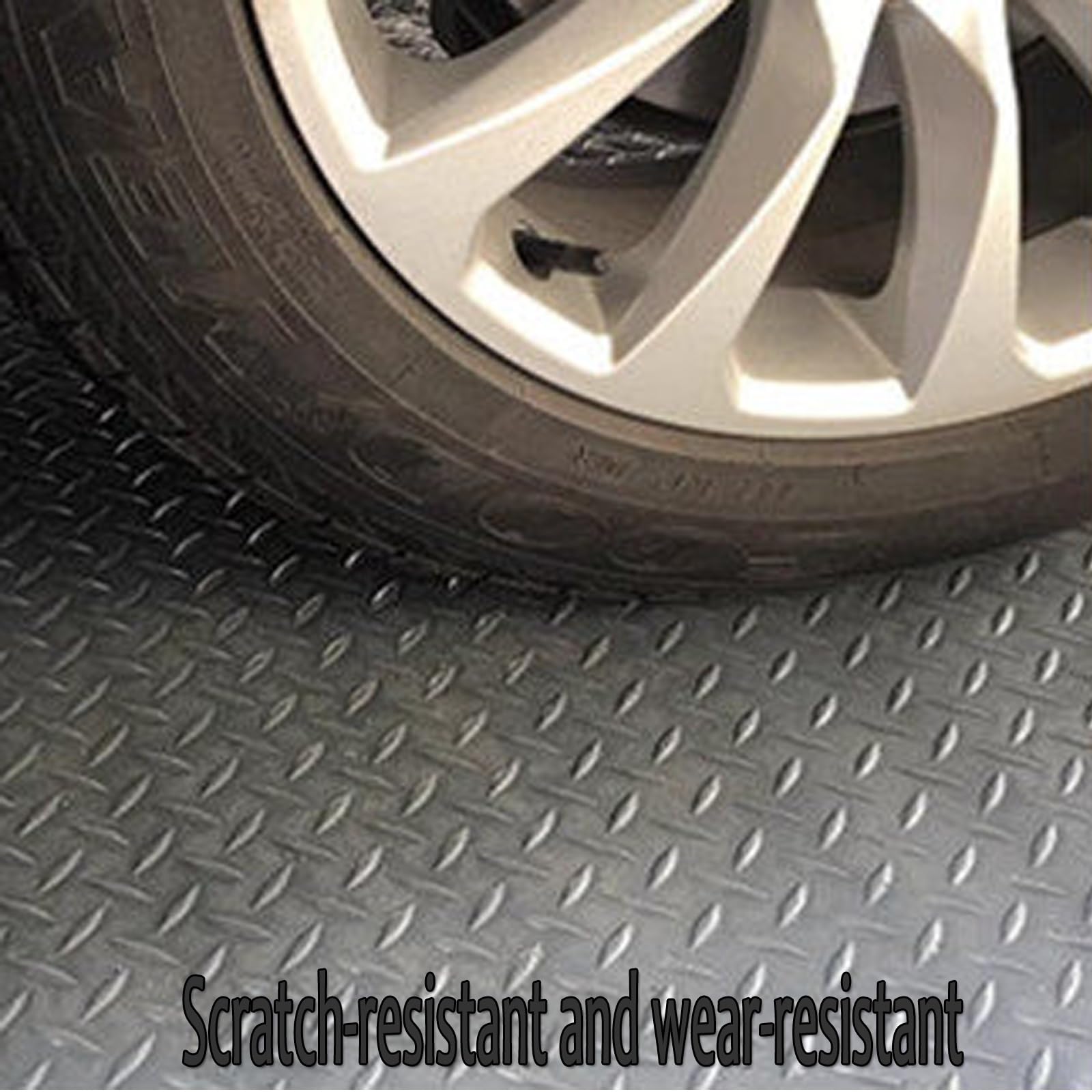 Protecteur De Sol for Chaise Roulante, Tapis De Sol De Garage, Rouleau De | Durable, antidérapant, résistant à l'eau, aux éclaboussures et aux taches, résistant à l'eau(Black,1x2m/3.2x6.5ft)