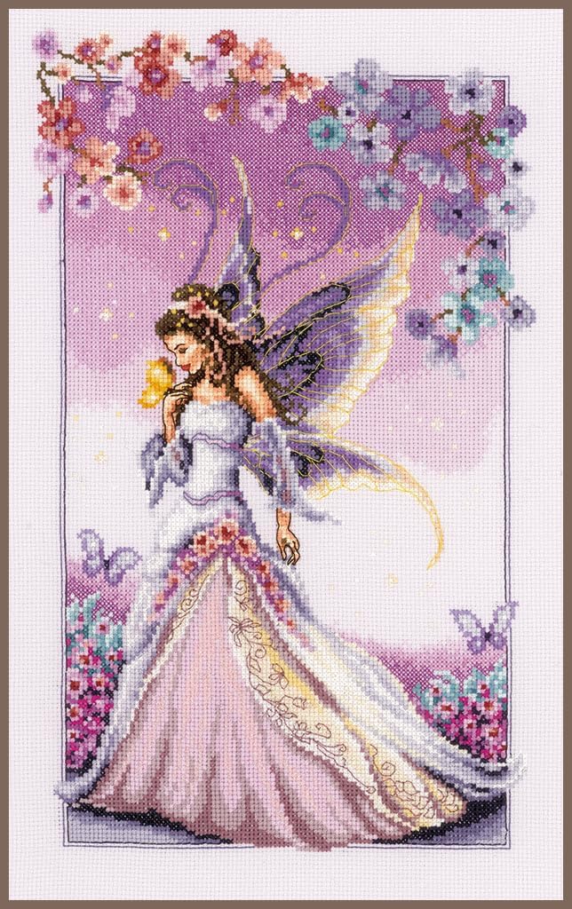 Vervaco Counted Cross Stitch kit Lilac Fairy