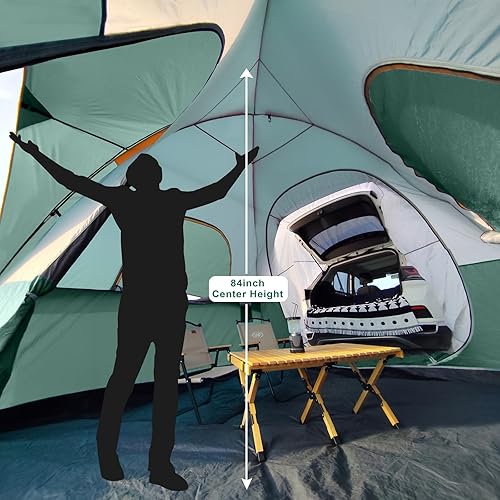 Miniatura 4 de UNP Tienda de campaña todoterreno para campamento, tienda de campaña para 6 personas al aire libre, fácil de instalar, tienda de campaña para SUV