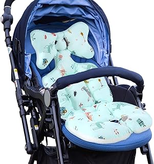 幼児用シートインサート,ユニバーサル乳母車シート カバー | ベビーカーライナーの頭と体をサポートするベビーカーシート用ピローマット