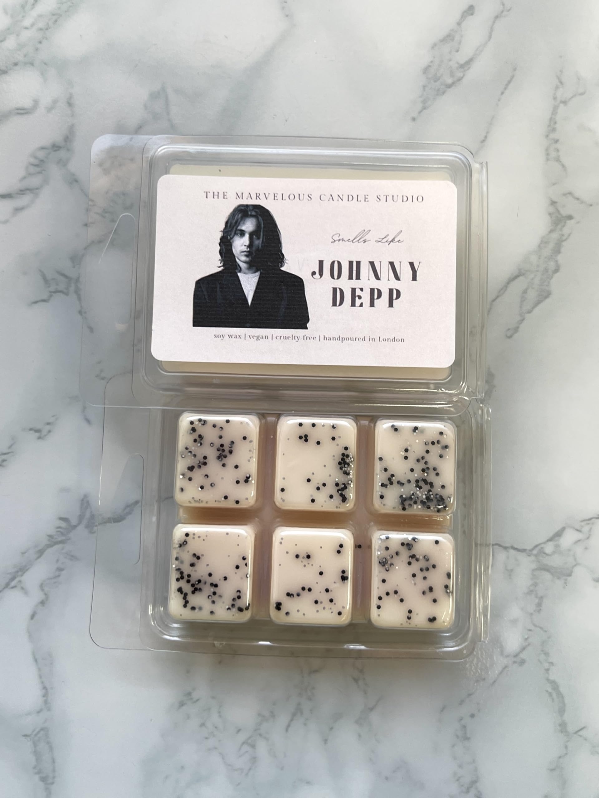 Smells Like Johnny Depp Vegan Candles | Pop Culture Gifts | Celebrity Candles | Birthday Gift Ideas | Funny Novelty Gift (70g Wax Melt)