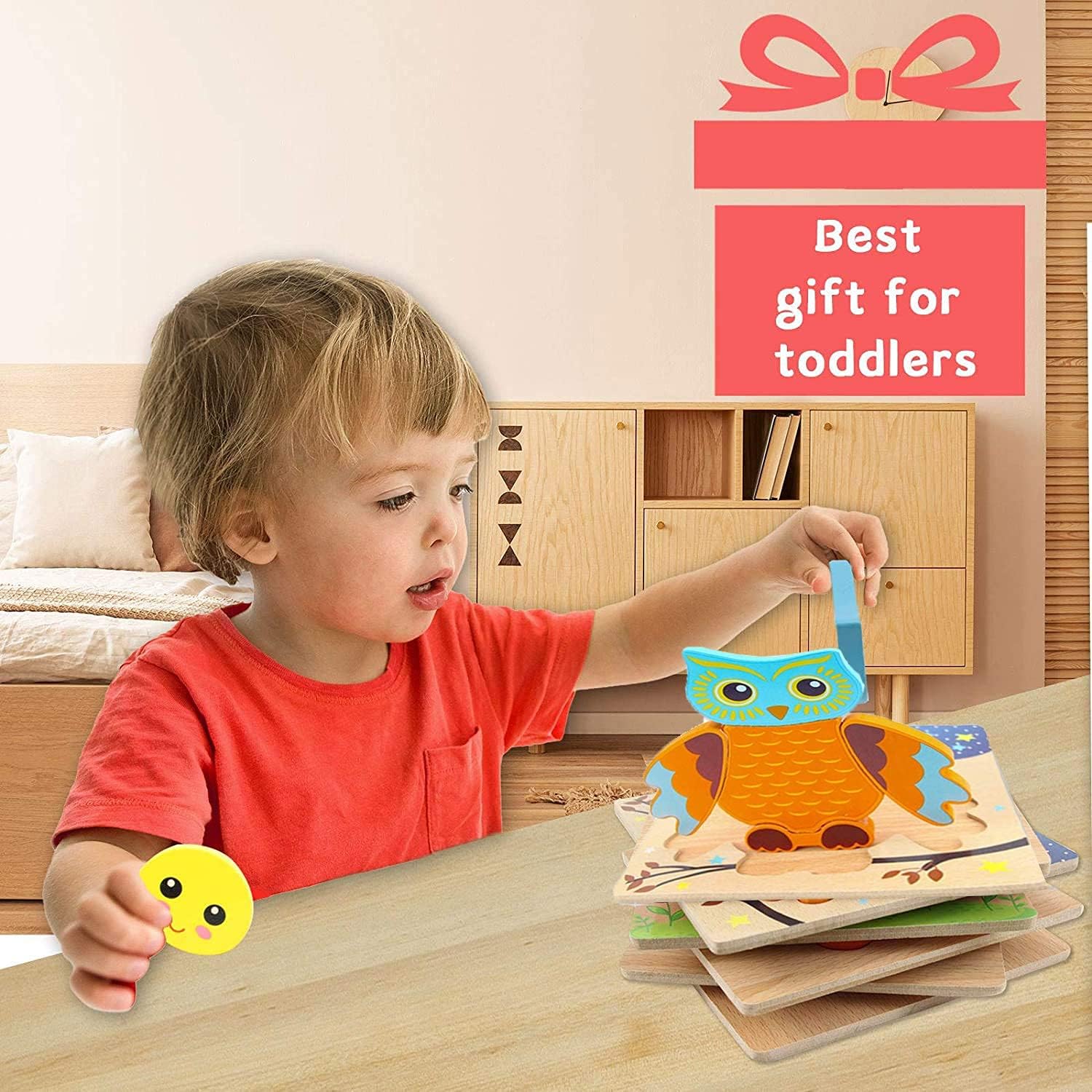 Children’s Wooden Puzzle, Wooden Toy, Montessori Toy, Wooden Puzzles