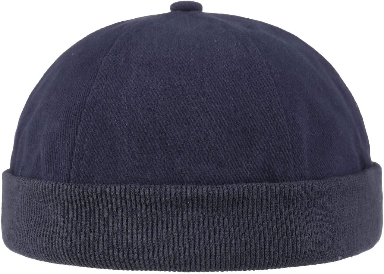 Cotton Docker Cap Men - Hat Made of 100% Cotton - Cap with Hook-and-Loop Closure - Harbour hat Summer/Winter -