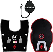 Ramanta O.l.a S1 Foot Mat, Dicky Mat & Charging Cap Anti Slip PVC Rubber Footmat/Washable Floormat Compatible with S1 Pro 2nd Gen, S1 Air & S1 X (All New Model of 2024) (Black, Gray & Red - 3 PCs)