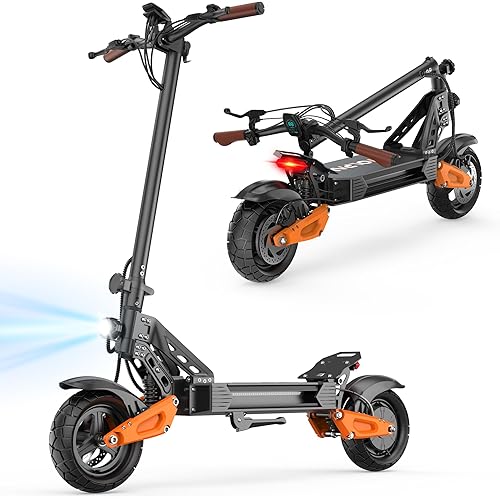 Volpam 11" Electric Scooter, 800W Motor with Dual Suspension, Top Speed 31 MPH, Max 30 Miles Long Range, E Scooter for Commuting, APP Control, 220LBS Max Load