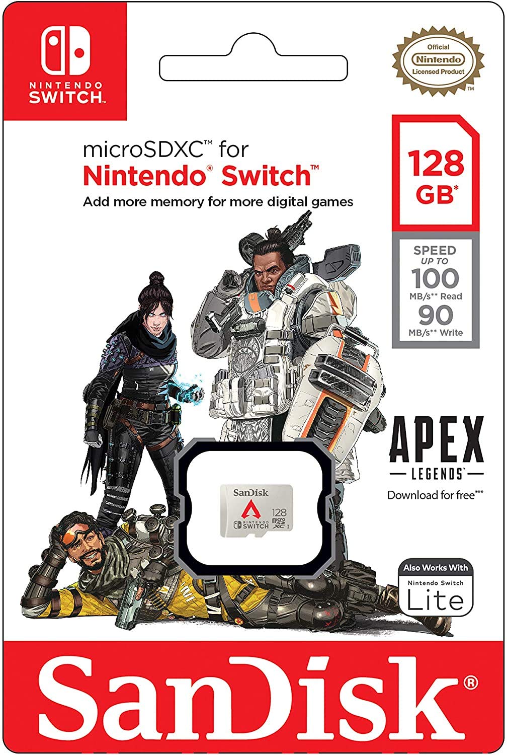 SanDisk 128GB Nintendo Switch Micro SD Card/Apex Legends Edition