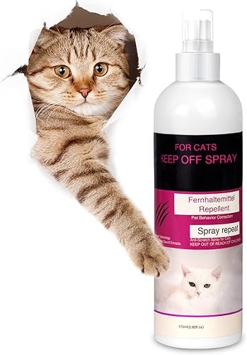 Hywean Disuasorio de spray para gatos amargos para muebles y plantas, traje de spray para arañazos para gatos en interiores y exteriores, spray de