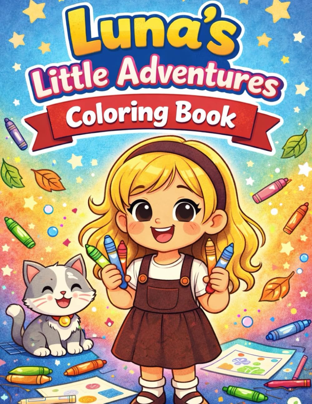 Luna's Little Adventures Coloring Book: A fun Coloring Book for Kids ages 3-7
