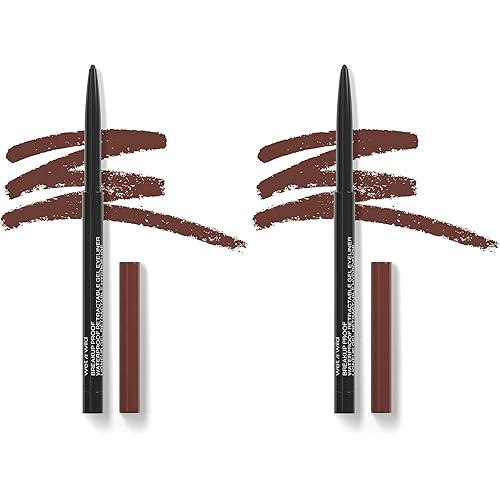 wet n wild Breakup Proof Gel Eyeliner - Retractable, Waterproof, Smudge-Resistant - Cruelty-Free & Vegan - Brick Brown (Pack of 2)