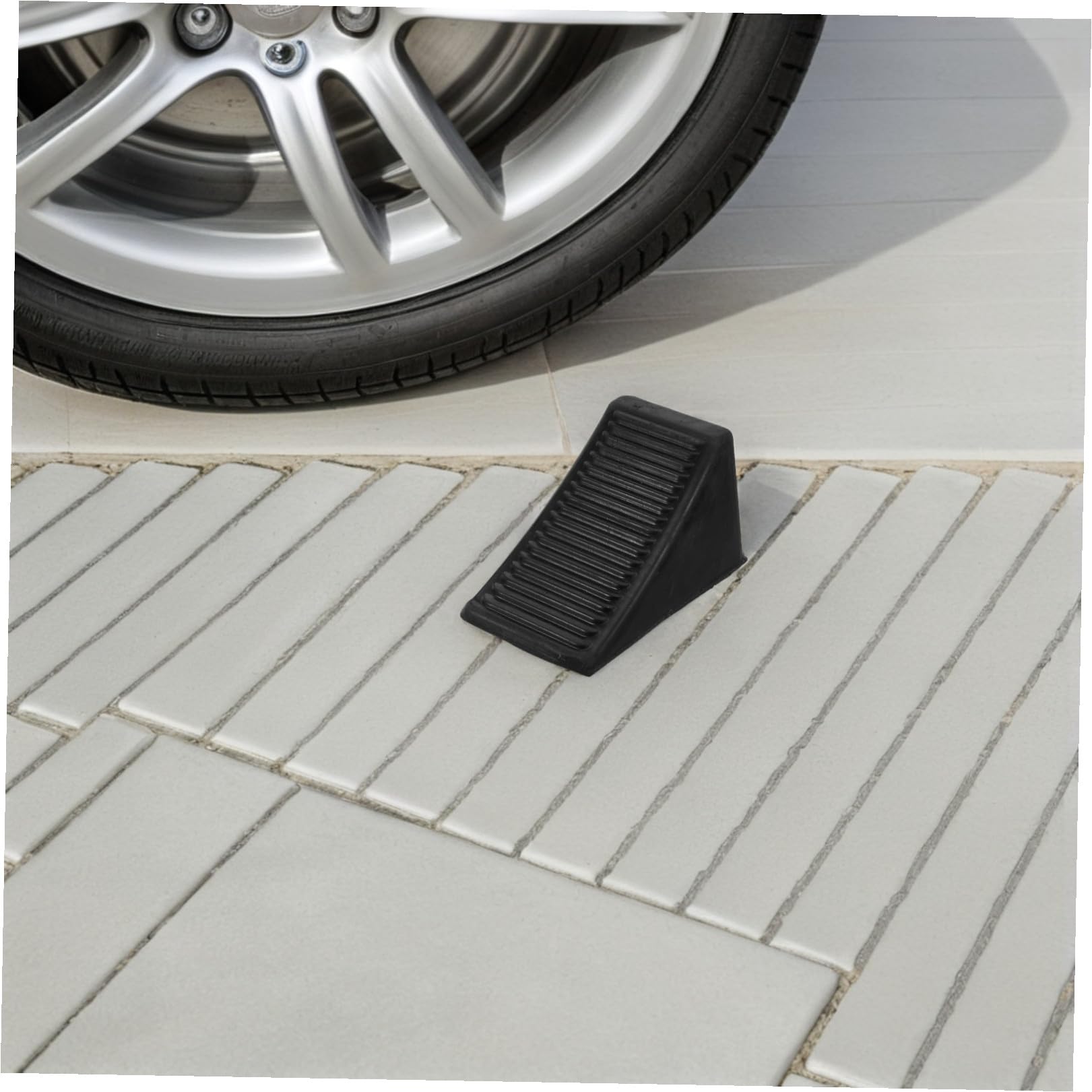 2 Topes De Rueda Para Remolque Coche Rueda Antideslizante Bordillo De Aparcamiento Para Garaje Autocaravana Topes De Aparcamiento