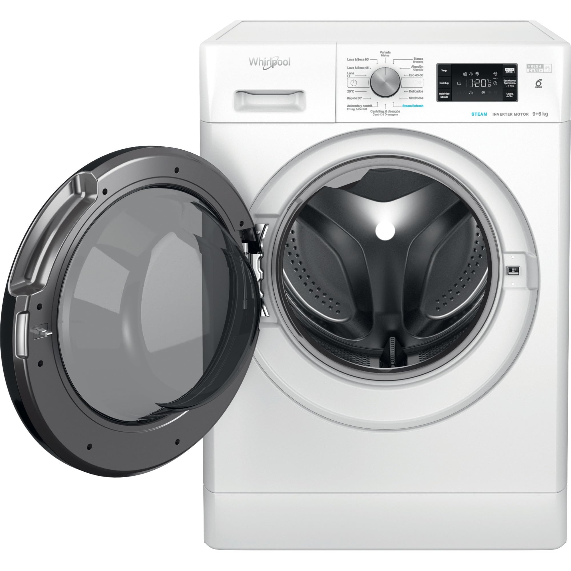 Whirlpool - Lavasecadora FFWDB 964489 BV SPT Clase A 9+6 Kg 1400 rpm Blanco
