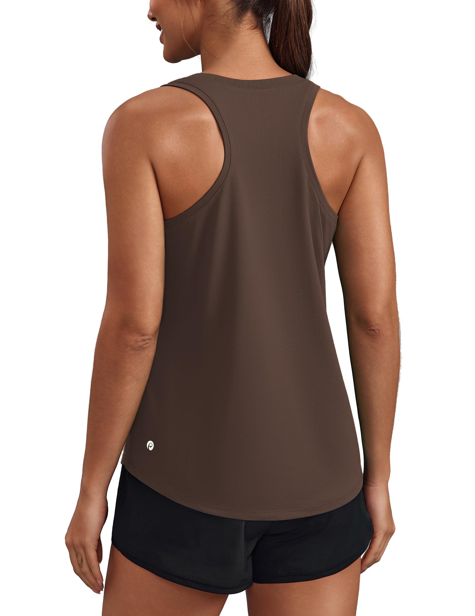 PINSPARK Soft Racerback Tank Tops for Women UPF 50+ Quick Dry Workout Tops