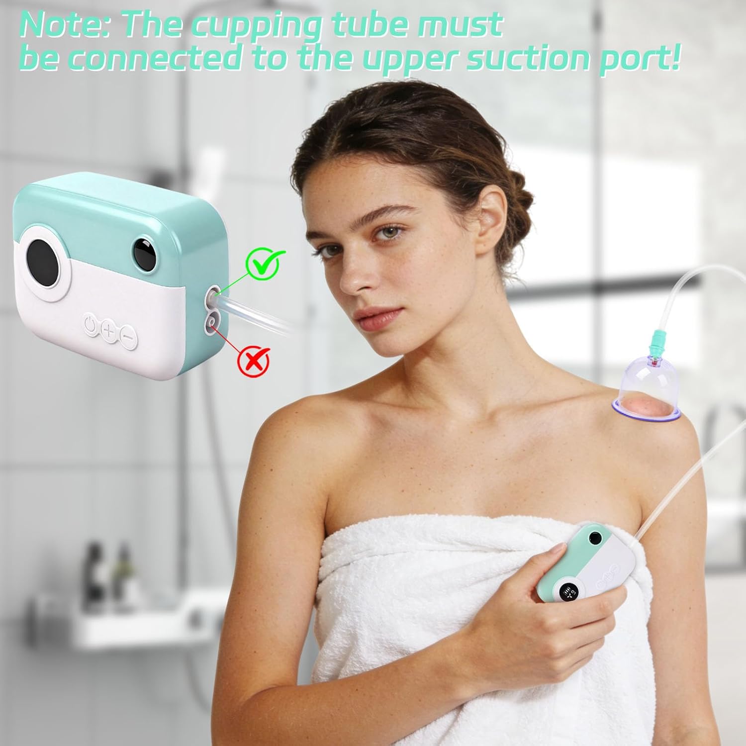 Meifuly Electric Cupping Therapy Massager Set, Vacuum Cupping Kit with 12 Cups for Back Massage and 2 Cups for Facial Finger Massage