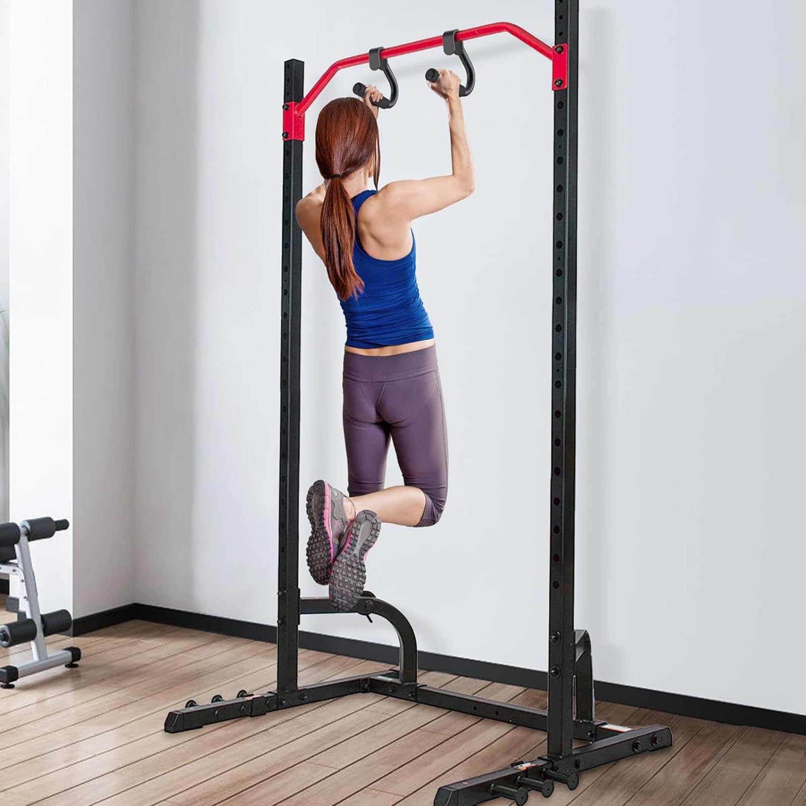 Manici ergonomici per palestra, 14,7 x 3,5 x 19,5 cm, manici compatti | ganci in acciaio al carbonio rivestiti in, strumento di con supporto versatile